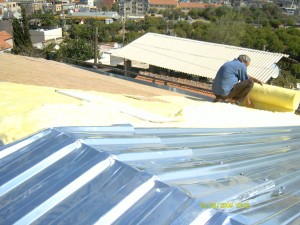 sandwich panel çatı.osb cam yünü trapez